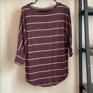 Stripped long sleeve shirt